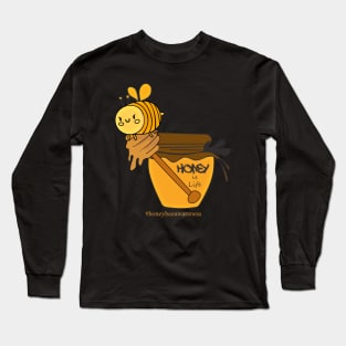 Honey Bee Jar of Real Sweetness - 20 April Long Sleeve T-Shirt